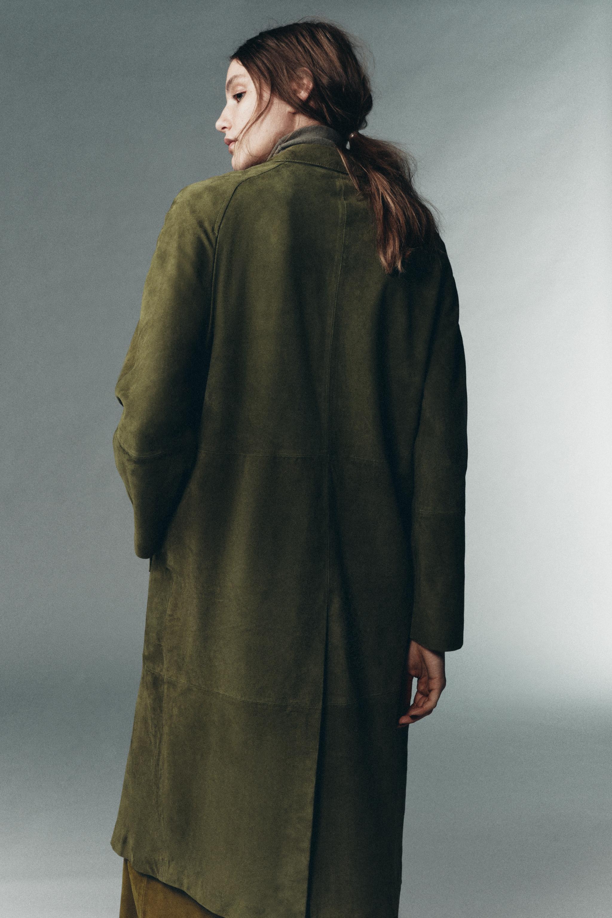 100% SUEDE LEATHER COAT LIMITED EDITION